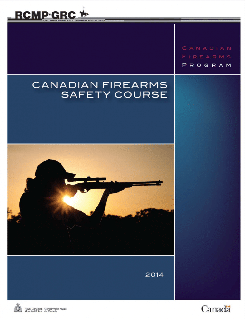 Image of Canadian Firearms Safety Course student handbook