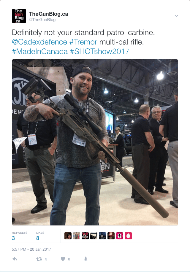 Cadex Defence Rifle Tweet