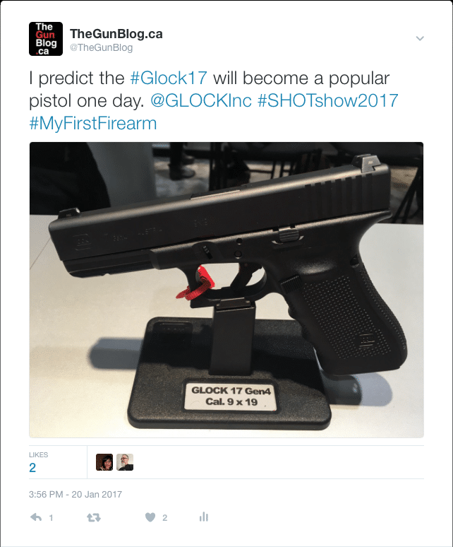 Glock 17 Prediction Tweet