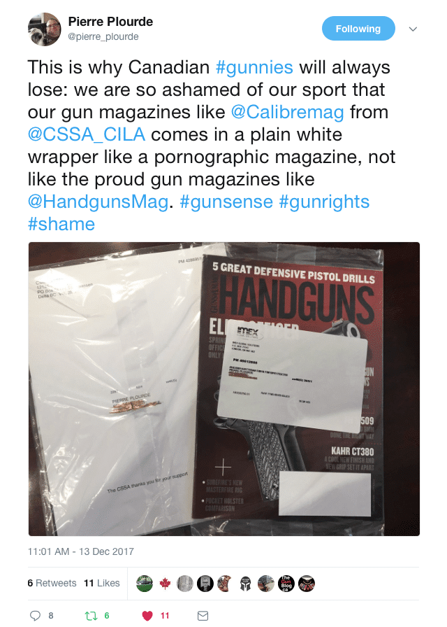 Pierre Plourde Calibre Handguns Magazine Twitter