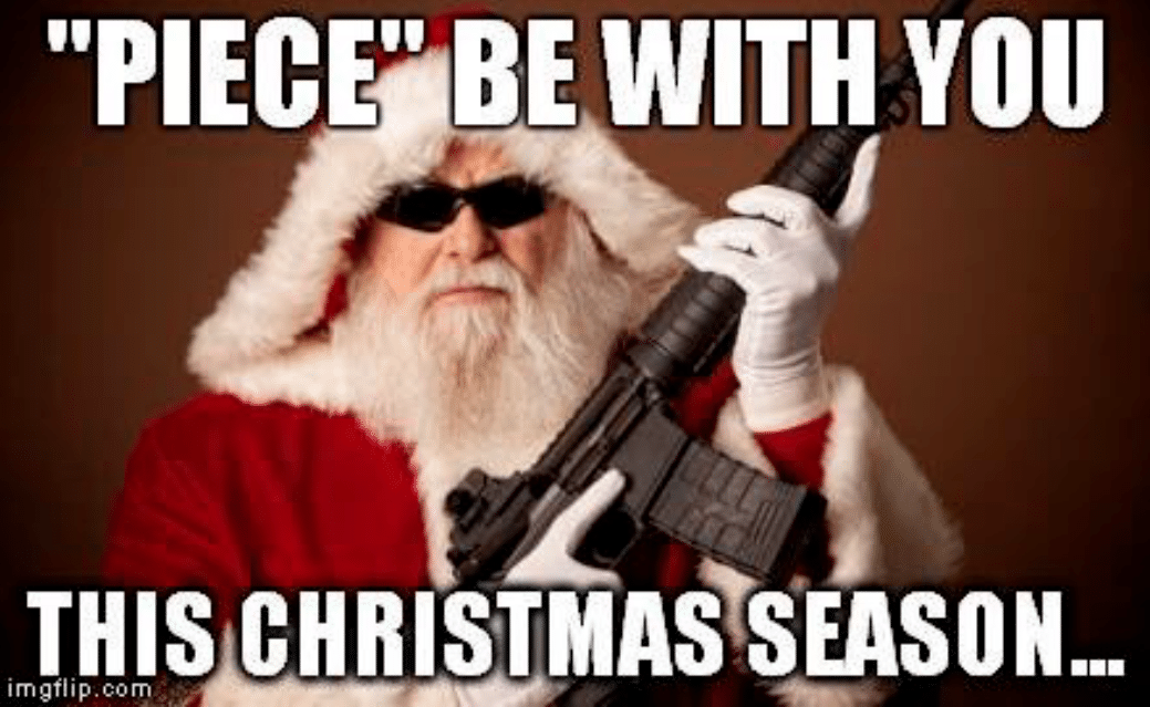 Santa Claus With Gun