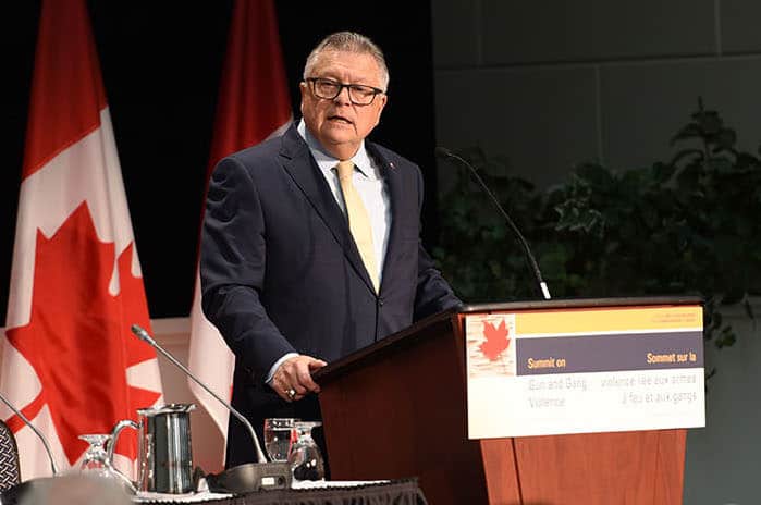 Canada Ralph Goodale Gun and Gang Violence