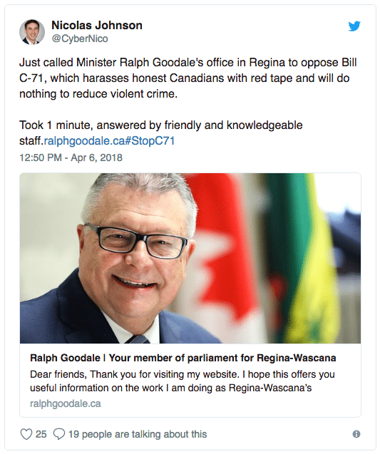 Call Ralph Goodale Tweet