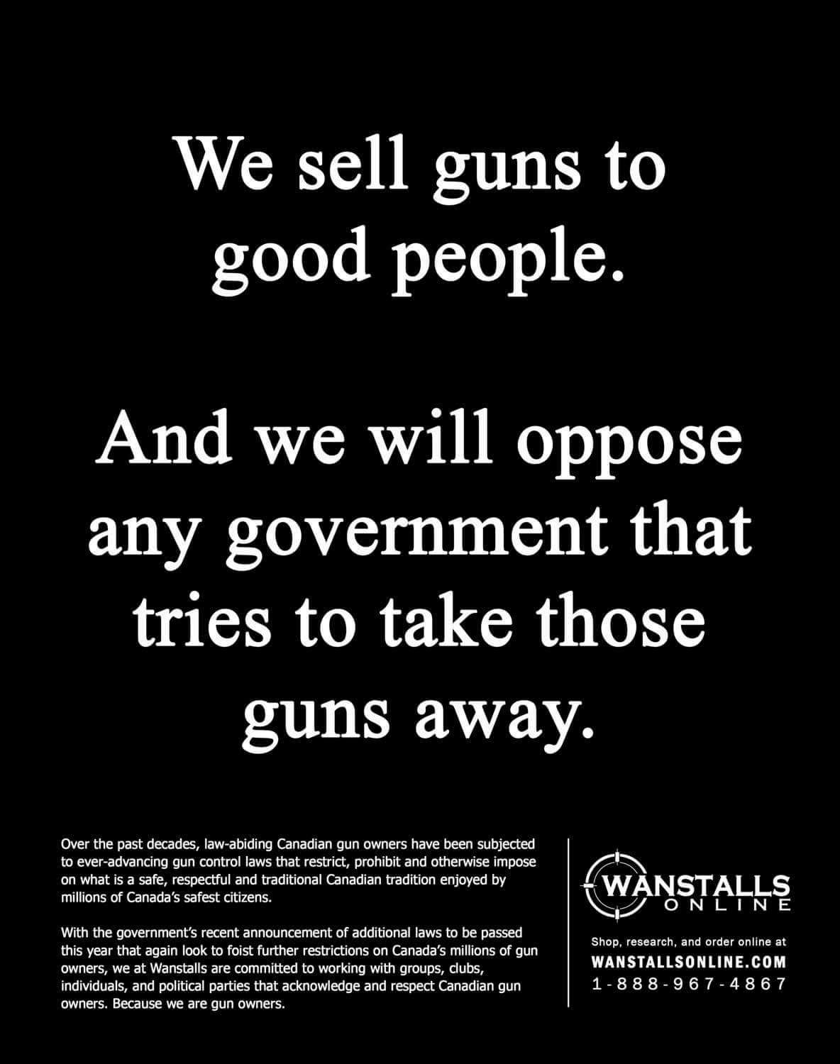 Wanstalls Ad C-71 Guns Canada
