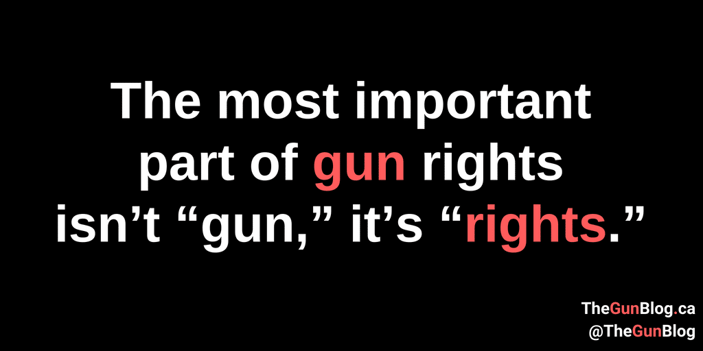 The most important part of gun rights isn't gun, it's Rights