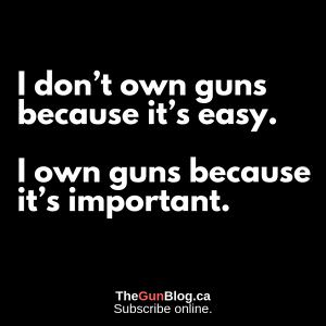I Own Guns Because Important